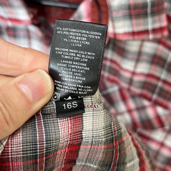 KUHL Men’s Stallion Textured Plaid Short Sleeve Button Down Shirt Sz M - Picture 8 of 12